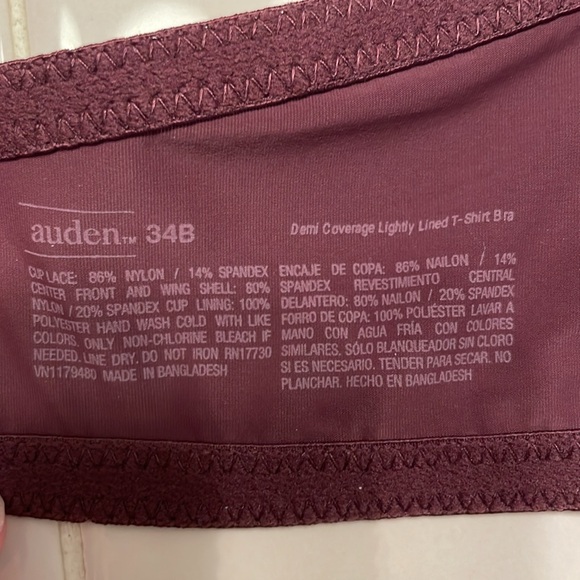Auden Bra - Plum - Picture 6 of 8